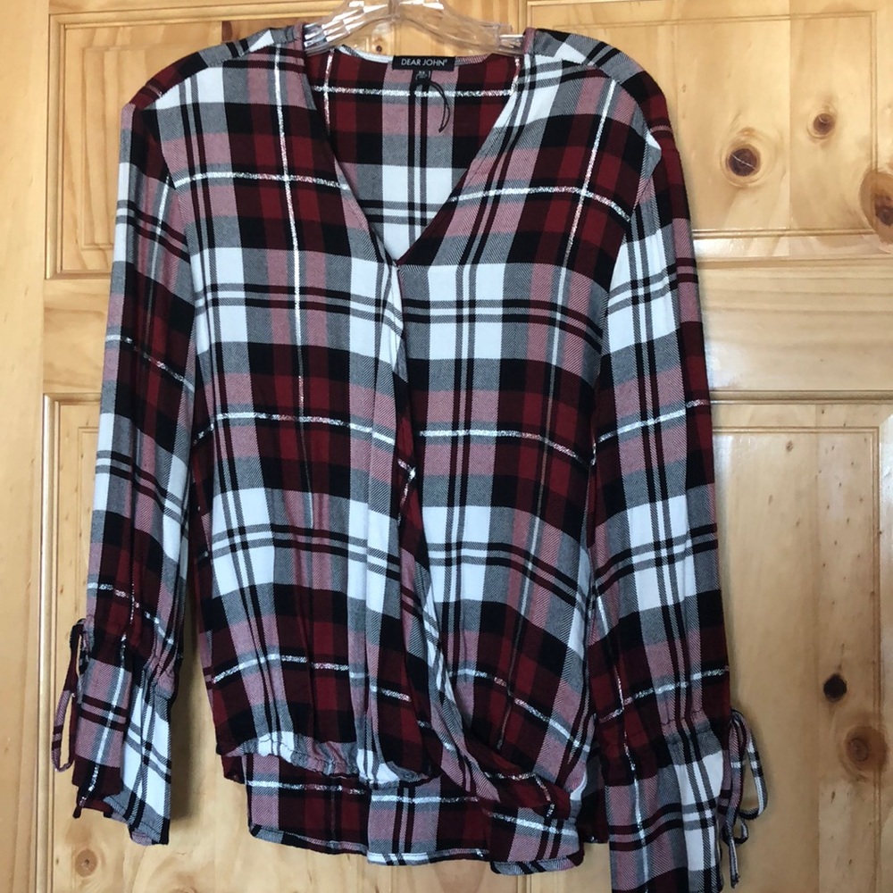 Dear John Plaid Top